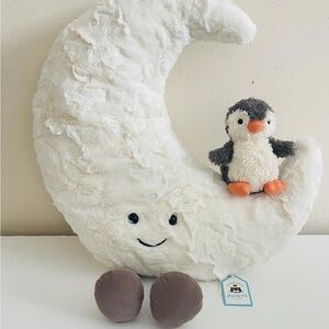 Authentic! Jellycat Huge Amuseables Moon Large Plush NWT